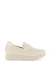 Jose Saenz Platform Loafers, Cream