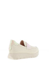Jose Saenz Platform Loafers, Cream