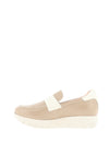 Jose Saenz Platform Loafers, Cream