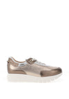 Jose Saenz Colour Block Trainers, Gold
