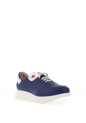 Jose Saenz Colour Block Trainers, Navy
