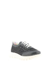 Jose Saenz Fishnet Mesh Platform Trainers, Black