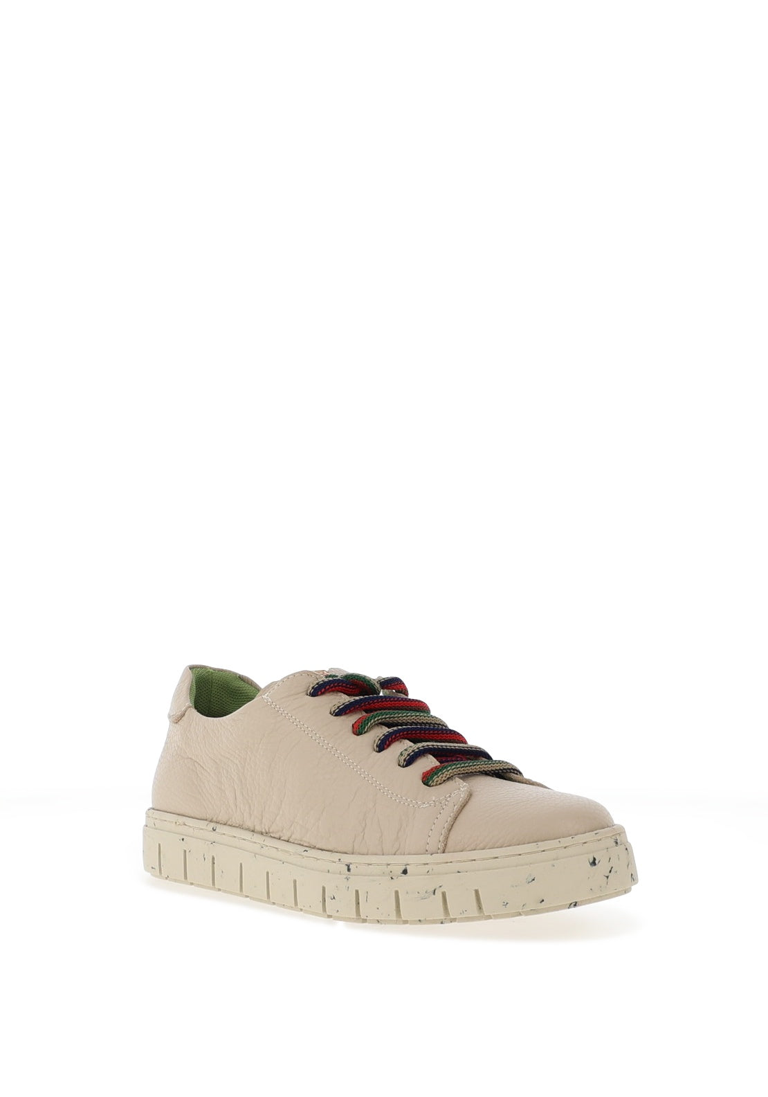 Jose Saenz Leather Laced Trainers, Beige