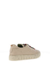 Jose Saenz Leather Laced Trainers, Beige