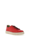 Jose Saenz Leather Laced Trainers, Red