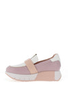 Jose Saenz Leather Slip On Platform Shoes, Pink