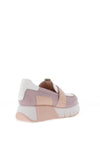 Jose Saenz Leather Slip On Platform Shoes, Pink