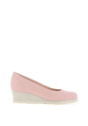 Jose Saenz Woven Wedge Heel Shoes, Pink