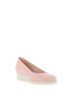 Jose Saenz Woven Wedge Heel Shoes, Pink