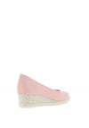 Jose Saenz Woven Wedge Heel Shoes, Pink