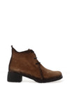 Jose Saenz Velour Rope Laced Fastening Boots, Dark Taupe