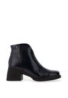 Jose Saenz Patent Leather Heeled Boot, Navy
