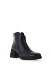 Jose Saenz Patent Leather Heeled Boot, Navy
