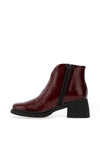 Jose Saenz Patent Leather Heeled Boot, Red