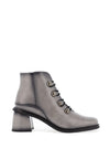 Jose Saenz Patent Leather Heeled Boots, Grey