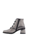 Jose Saenz Patent Leather Heeled Boots, Grey