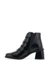 Jose Saenz Patent Leather Heeled Boots, Black