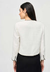 Joseph Ribkoff Marled Everyday Jacket, Winter White & Black