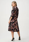 Joseph Ribkoff Printed Silky Knit Midi Dress, Black Multi