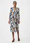 Joseph Ribkoff Printed Silky Knit Midi Dress, Black Multi