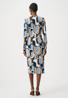 Joseph Ribkoff Printed Silky Knit Midi Dress, Black Multi