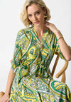 Joseph Ribkoff Paisley Print Shirt Dress, Green
