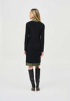 Joseph Ribkoff High Neck Shift Dress, Black & Iguana