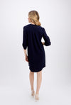 Joseph Ribkoff Decorative Zip Knee Length Dress, Midnight Blue