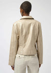 Joseph Ribkoff Leatherette Metallic Jacket, Gold