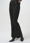 Joseph Ribkoff Lurex High Waisted Flared Jeans, Black