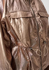 Joseph Ribkoff Metallic Cocoon Jacket, Bronze