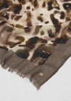 Joseph Ribkoff Wool Leopard Print Scarf, Brown