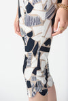 Joseph Ribkoff Abstract Print Capri Trousers, Vanilla Multi