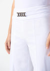 Joseph Ribkoff Hardware Cropped Trousers, White