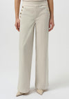 Joseph Ribkoff Wide Leg Pull On Jeans, Cream