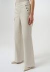 Joseph Ribkoff Wide Leg Pull On Jeans, Cream