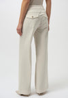 Joseph Ribkoff Wide Leg Pull On Jeans, Cream
