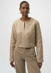 Joseph Ribkoff Quilted Studded Jacket, Beige