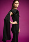 Joseph Ribkoff Cowl Neck Drape Top, Black