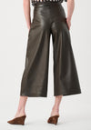 Joseph Ribkoff Leatherette Pull-On Culotte Trousers, Mocha Brown