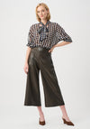 Joseph Ribkoff Leatherette Pull-On Culotte Trousers, Mocha Brown