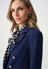 Joseph Ribkoff Scuba Fitted Blazer, Navy