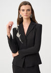Joseph Ribkoff Rhinestone Appliqué Blazer, Black