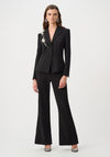 Joseph Ribkoff Rhinestone Appliqué Blazer, Black
