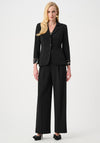 Joseph Ribkoff Fitted with Cuff Detail Blazer, Black