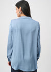 Joseph Ribkoff Satin Tunic Shirt, Blue