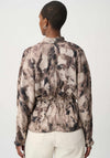 Joseph Ribkoff Abstract Print Wrap Top, Beige Multi