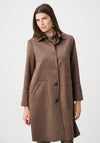 Joseph Ribkoff Scuba Suede Coat, Brown