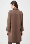 Joseph Ribkoff Scuba Suede Coat, Brown