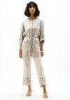 Joseph Ribkoff Foiled Linen Jacket, Champagne